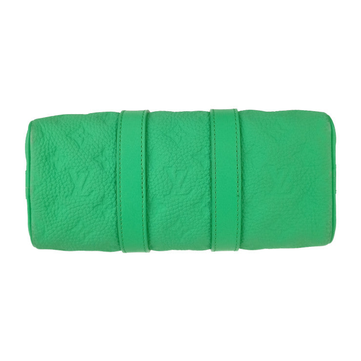 超美品 LOUIS VUITTON ルイヴィトン ハンドバッグ キーポル・バンドリエール 25 M20929 MINTY GREEN グリーン系 トリヨン・モノグラム レザー レディース 2WAY ミニボストン ショルダーバッグ