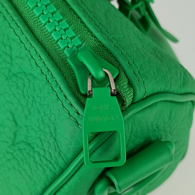 超美品 LOUIS VUITTON ルイヴィトン ハンドバッグ キーポル・バンドリエール 25 M20929 MINTY GREEN グリーン系 トリヨン・モノグラム レザー レディース 2WAY ミニボストン ショルダーバッグ