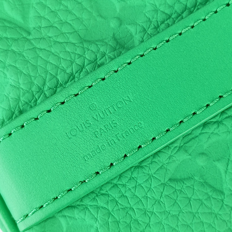 超美品 LOUIS VUITTON ルイヴィトン ハンドバッグ キーポル・バンドリエール 25 M20929 MINTY GREEN グリーン系 トリヨン・モノグラム レザー レディース 2WAY ミニボストン ショルダーバッグ