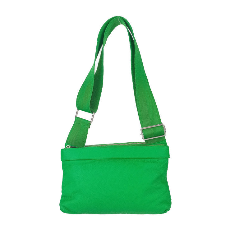BOTTEGA VENETA ボッテガヴェネタ ショルダーバッグ クラシック ピロー クロスボディ 666548 グリーン シルバー金具 レザー レディース メッセンジャー