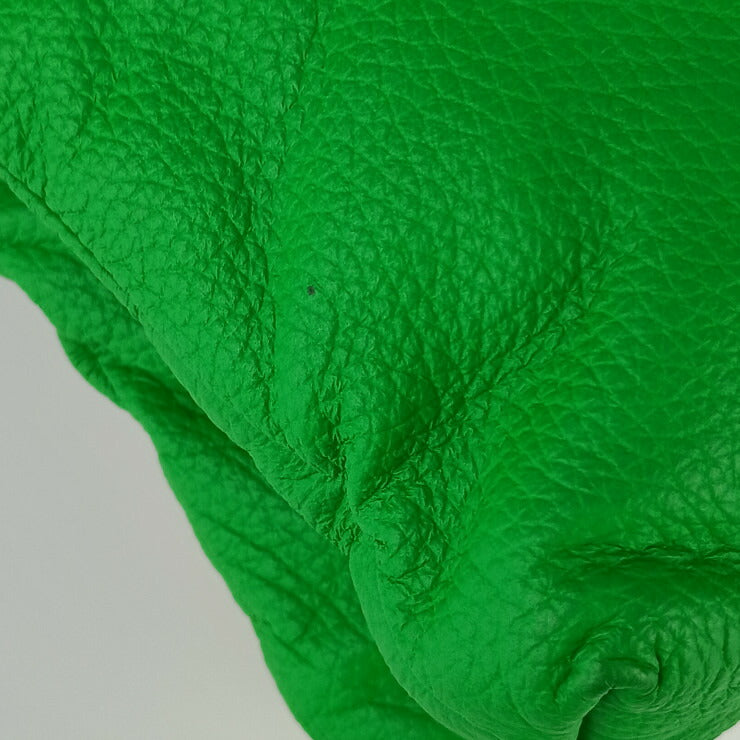 BOTTEGA VENETA ボッテガヴェネタ ショルダーバッグ クラシック ピロー クロスボディ 666548 グリーン シルバー金具 レザー レディース メッセンジャー