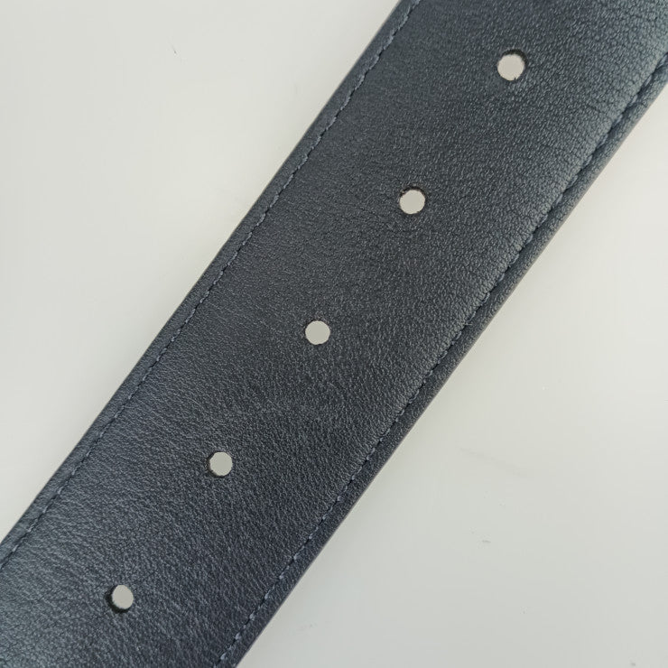 超美品 LOUIS VUITTON ルイヴィトン ベルト サンチュール・LVサンセット 40MM リバーシブル M0227V ブラック グレー ブルー系 モノグラム・エクリプスキャンバス カーフレザー メンズ #85/34