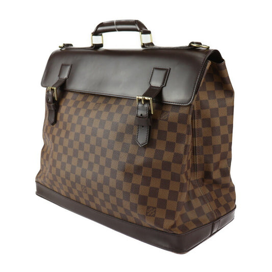 美品 LOUIS VUITTON ルイ ヴィトン ウエストエンド PM ダミエ ボストンバッグ N41130 PVC カーフ エベヌ ブラウン ゴールド金具 2WAY ショルダーバッグ ビトン