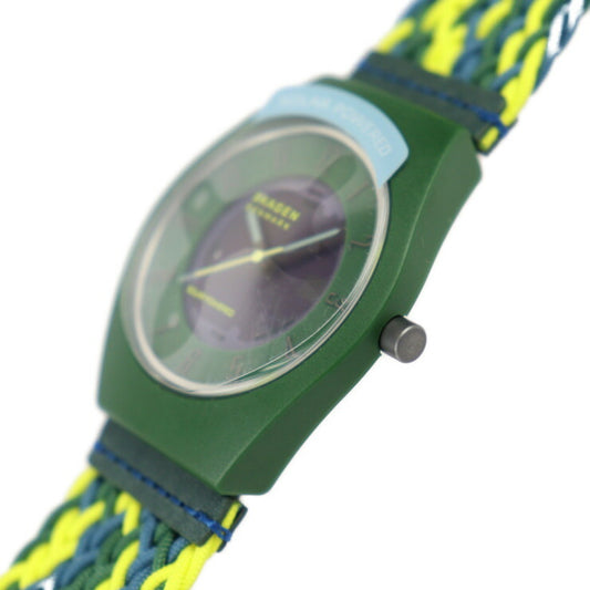 新品未使用展示品 SKAGEN スカーゲン SAMS?シリーズ 腕時計 SKW6881 tide ocean material(海洋プラスチック) グリーン イエロー ブルー 三針 クォーツ
