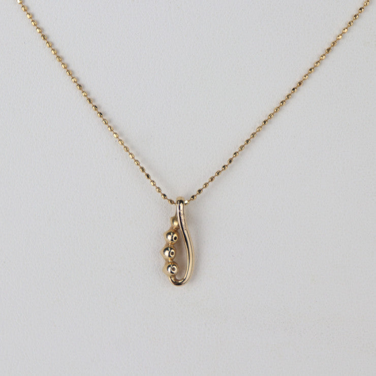 courreges クレージュ デザインネックレス ネックレス - K18ゴールド K18 × ダイヤモンド 0.07ct イエローゴールド ペンダント