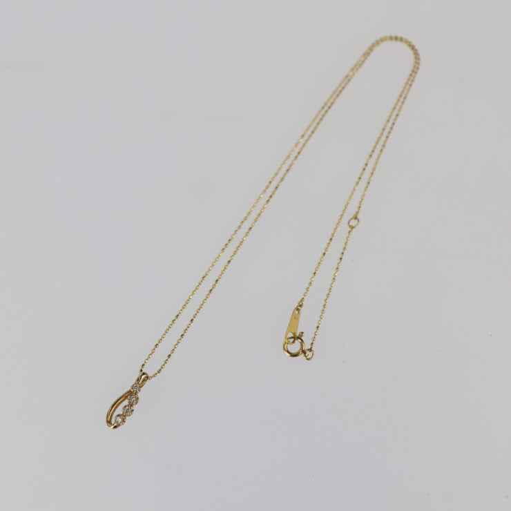 courreges クレージュ デザインネックレス ネックレス - K18ゴールド K18 × ダイヤモンド 0.07ct イエローゴールド ペンダント