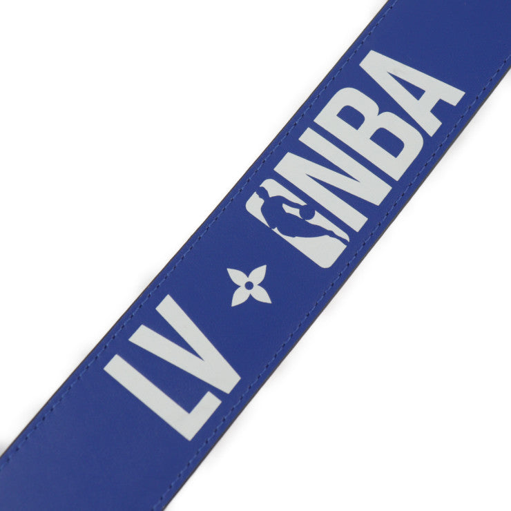 超美品 LOUIS VUITTON ルイ ヴィトン NBA ベルト ヴァージルアブロー ベルト MP278 表記サイズ 90/36 モノグラムキャンバス レザー ブラウン ブルー レッド リバーシブル
