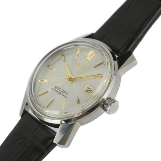 超美品 SEIKO セイコー キングセイコー KSK 1965 復刻デザイン 限定モデル 腕時計 SJE087J1 ステンレススチール クロコダイル シルバー ゴールド ブラウン 自動巻き デイト 6L35-00F0