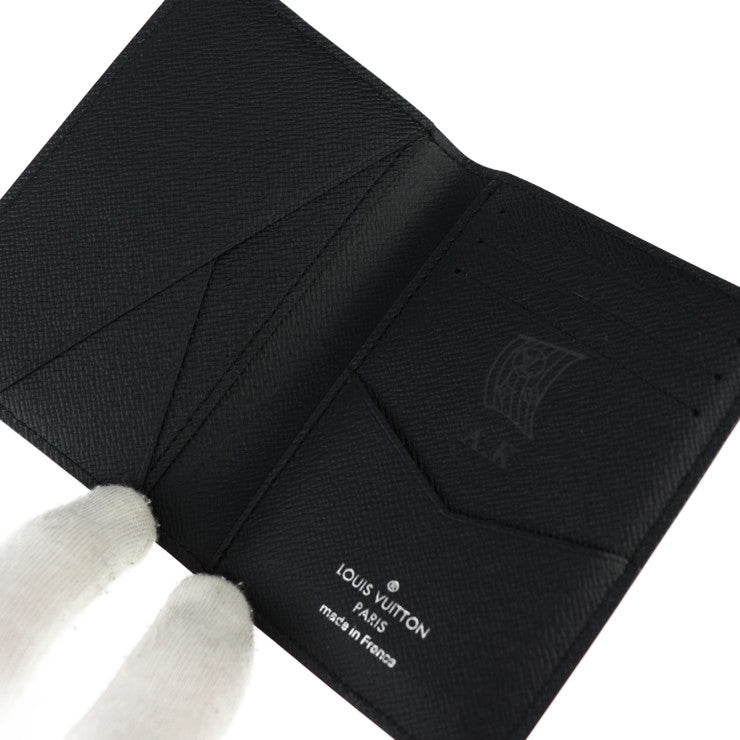 超美品 LOUIS VUITTON ルイ ヴィトン オーガナイザー ドゥ ポッシュ エピ カードケース M60642 レザー ブラック 名刺入れ ビトン