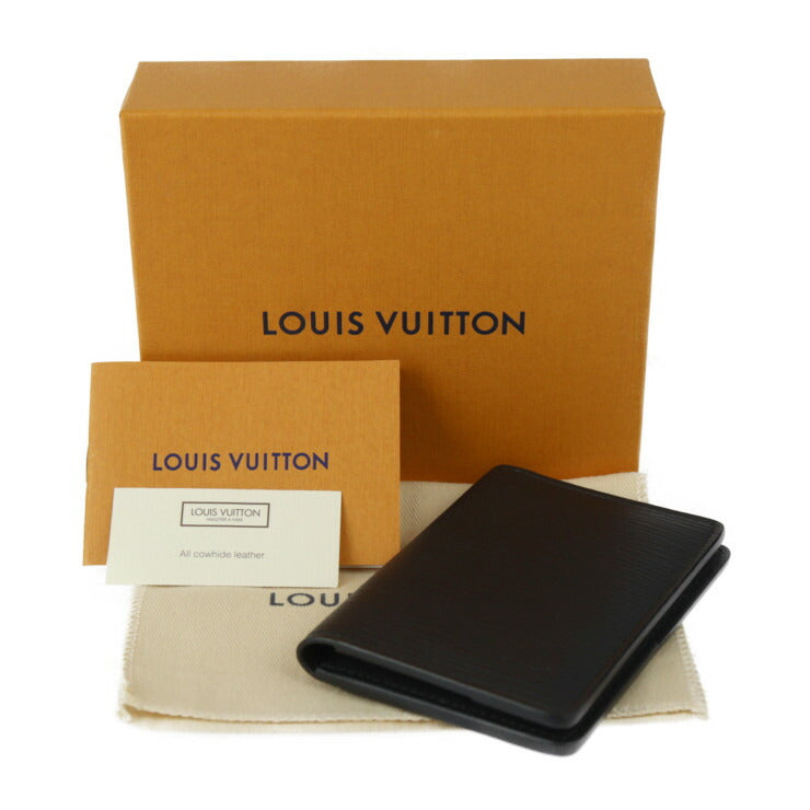 超美品 LOUIS VUITTON ルイ ヴィトン オーガナイザー ドゥ ポッシュ エピ カードケース M60642 レザー ブラック 名刺入れ ビトン