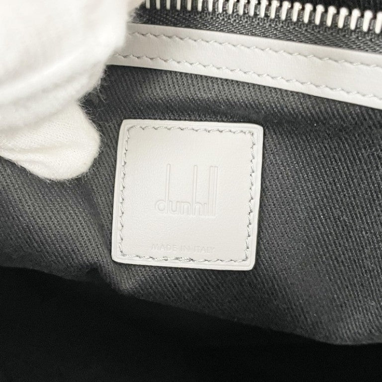 dunhill ダンヒル ハンドバッグ ローラガス グレー系 レザー メンズ トートバッグ シルバー金具 美品