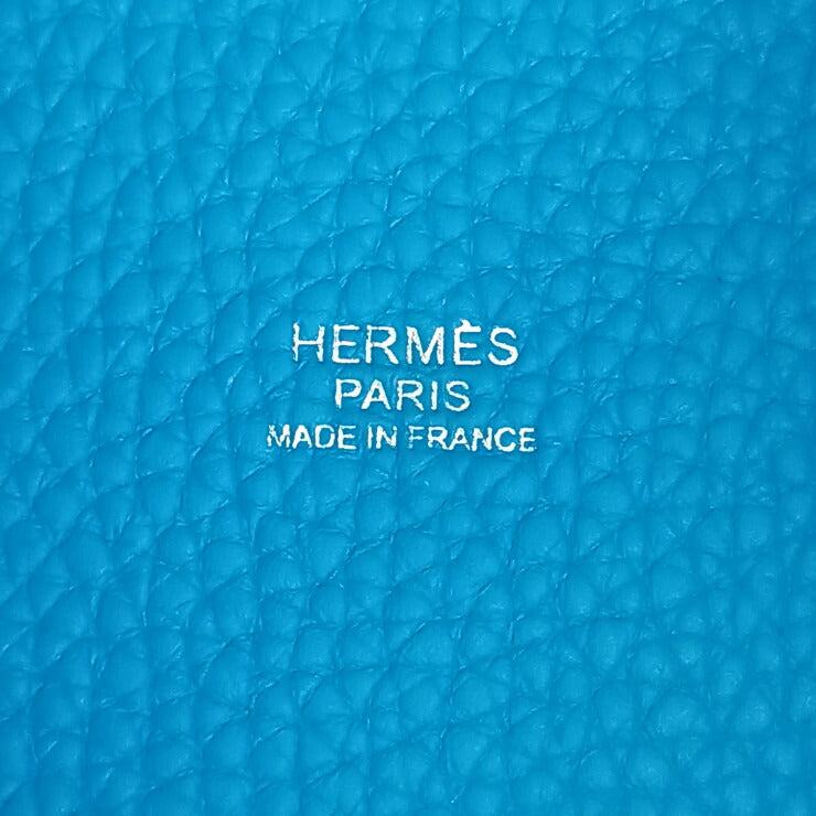 超美品 HERMES エルメス ハンドバッグ ピコタンロックPM エクラ - ブルーフリーダ ローズメキシコ シルバー金具 トリヨンクレマンス ヴォースイフト レディース Y刻印