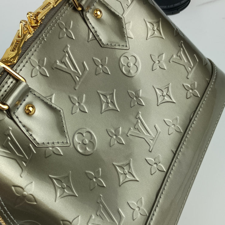 超美品 LOUIS VUITTON ルイヴィトン ハンドバッグ アルマBB M91677 グリアールデコ モノグラムヴェルニ・ヴェルニ レディース 2WAY ショルダーバッグ
