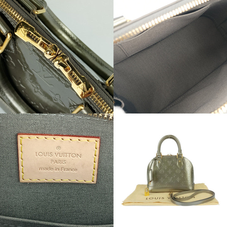 超美品 LOUIS VUITTON ルイヴィトン ハンドバッグ アルマBB M91677 グリアールデコ モノグラムヴェルニ・ヴェルニ レディース 2WAY ショルダーバッグ