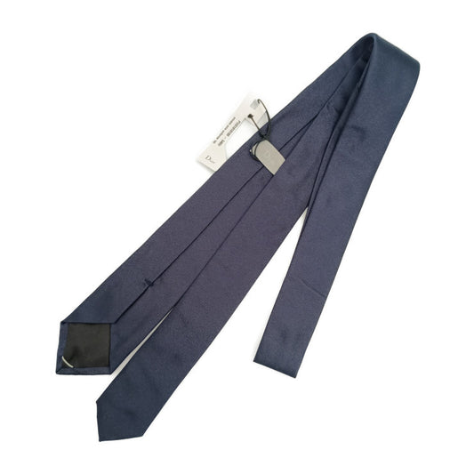 新古未使用展示品 Dior ディオール ネクタイ PUS1010100-540U ブルーマリン シルク100% メンズ ナローネクタイ