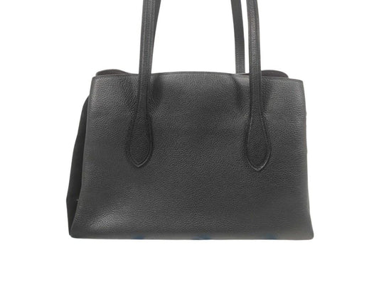 COACH コーチ ハンドバッグ ローラ キャリーオール 89486 ブラック系 レザー スエード レディース トートバッグ ターンロック 美品