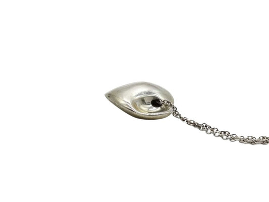 Tiffany&Co. ティファニー ネックレス フォールドハート シルバー系 SV925 レディース 美品