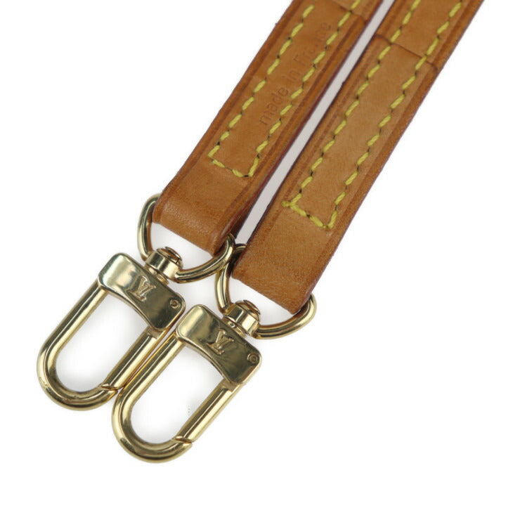 美品 LOUIS VUITTON ルイ ヴィトン ストラップ ショルダーストラップ J00145 ヌメ革 ナチュラル ゴールド金具 替えストラップ ビトン