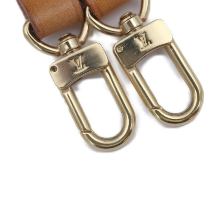 美品 LOUIS VUITTON ルイ ヴィトン ストラップ ショルダーストラップ J00145 ヌメ革 ナチュラル ゴールド金具 替えストラップ ビトン