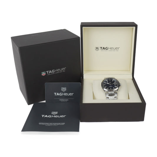 美品 TAG HEUER タグホイヤー リンク キャリバー5 腕時計 WBC2112.BA0603 ステンレススチール シルバー ブルー文字盤 自動巻き デイト