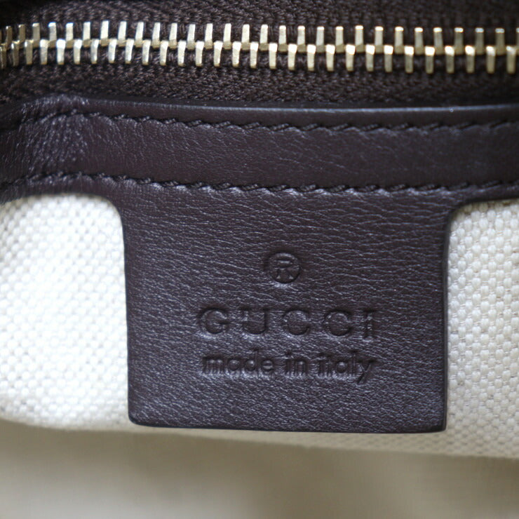 美品 GUCCI グッチ バッグ GGスプリーム ハンドバッグ 322231 PVC レザー ダークブラウン ゴールド金具 2WAY ミニ ボストンバッグ ショルダーバッグ