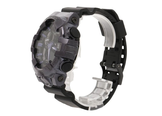 CASIO カシオ 時計 G-SHOCK ANALOG-DIGITAL 700 SERIES GM-700P-6AJF ブラック パープル系 樹脂/ステンレススチール 樹脂バンド メンズ アナデジ 超美品