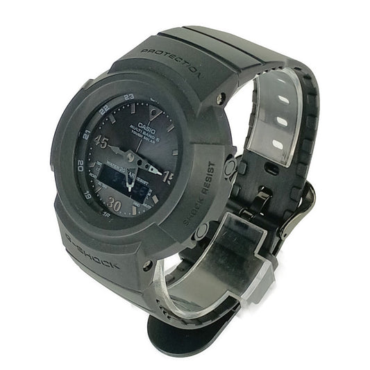 超美品 CASIO カシオ 腕時計 G-SHOCK Gショック AWG-M520BB-1AJF ブラック 樹脂 ステンレス メンズ アナデジ ソーラー電波