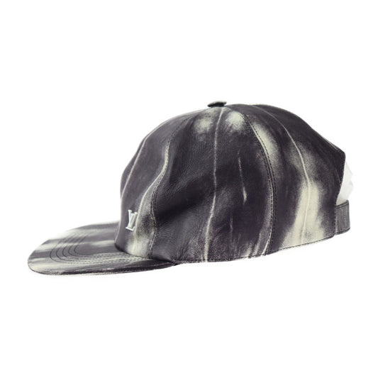 超美品 LOUIS VUITTON ルイ ヴィトン キャスケット・タイ&ダイクイル 1.0 キャップ MP2334 表記サイズ TU 羊革 グレー系 クリーム系 帽子 ビトン