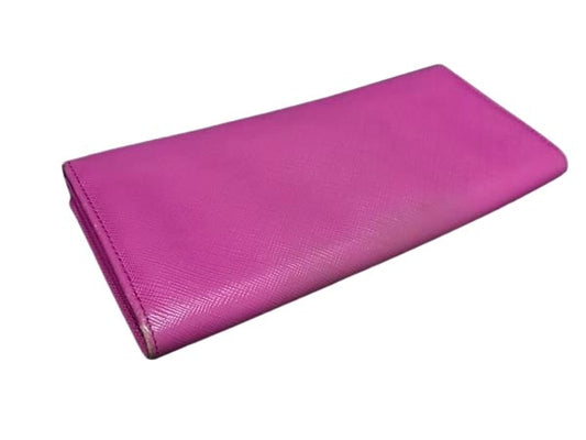 Salvatore Ferragamo サルヴァトーレ フェラガモ 財布 ダブルガンチーニ JP-22 7121 ピンク レザー レディース 二つ折り 長財布 シルバー金具