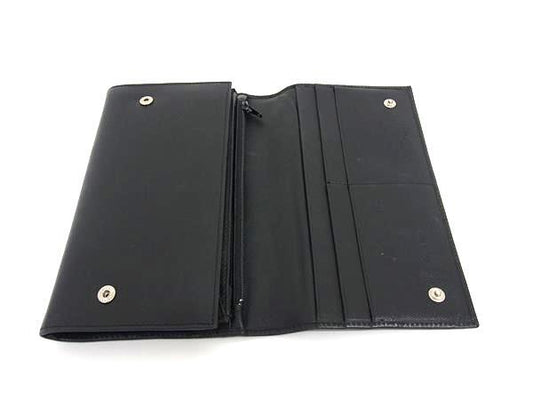 PRADA プラダ 財布 トライアングルロゴ M608 ブラック サフィアーノレザー レディース 二つ折り 長財布 シルバー金具 三角ロゴマーク