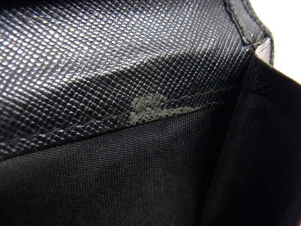 PRADA プラダ 財布 トライアングルロゴ M510 ブラック サフィアーノレザー レディース 三つ折り シルバー金具 三角ロゴマーク