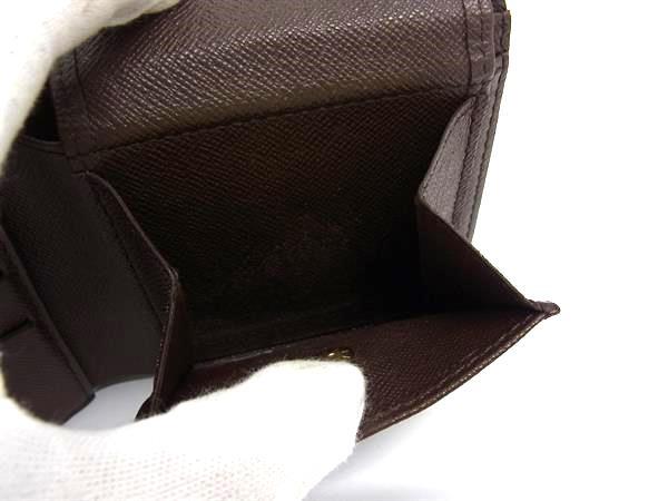 LOUIS VUITTON ルイヴィトン 二つ折り財布 ダミエ ポルト ビエ カルト クレディ モネ N61665 エベヌ PVC レザー ユニセックス
