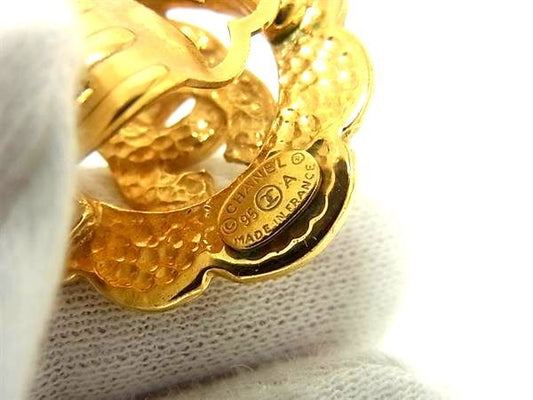 CHANEL シャネル イヤリング ココマーク ゴールド メタル レディース 美品