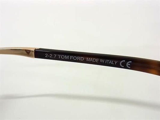TOM FORD トムフォード サングラス georgia TF498 ブラウン ゴールド ブルーグラデーション プラスチック メタル ユニセックス べっ甲調 美品