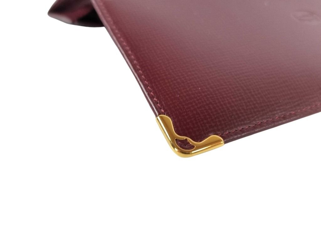 Cartier カルティエ 財布 マスト L3000164 ボルドー レザー メンズ 二つ折り長財布 新品未使用展示品