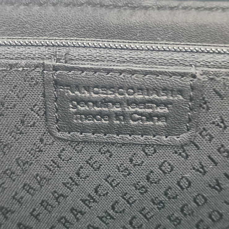 FRANCESCO BIASIA フランチェスコ・ビアジア 財布 ラウンドファスナー 長財布 561072-10 ブラック パテントレザー レディース シルバー金具 超美品