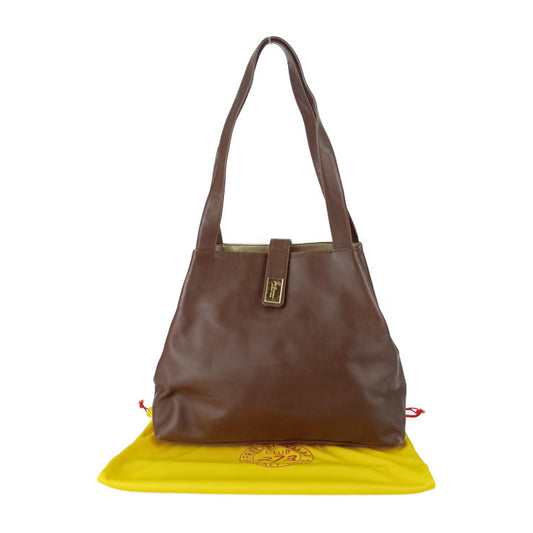 FRED HAYMAN BEVERLY HILLS トートバッグ ショルダートート - ブラウン レザー レディース ゴールド金具