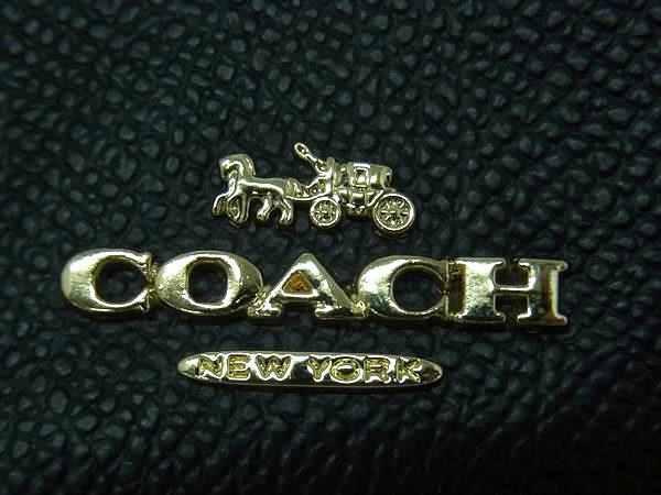 新古未使用展示品 COACH コーチ スマホショルダーバッグ C6884 ブラック レザー ユニセックス クロスグレイン フォーン クロスボディ 2WAY