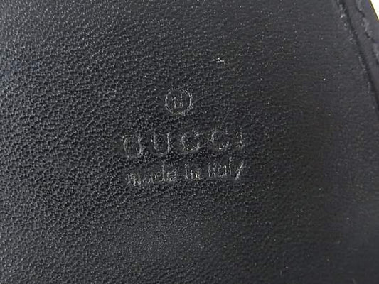 GUCCI グッチ シガレットケース GGインプリメ 181716 ブラック PVC×レザー ユニセックス 美品