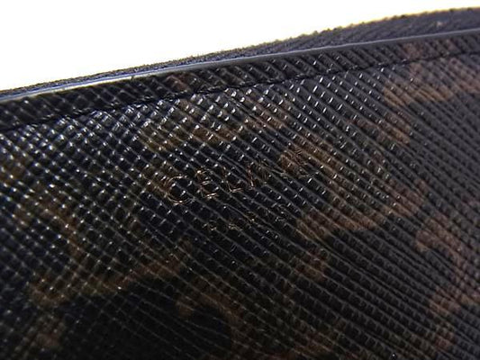 CELINE セリーヌ 財布 LARGE ZIP WALLET 10B552 ブラック系 PVC×レザー ユニセックス マカダム柄 ラウンドファスナー 長財布 ゴールド金具