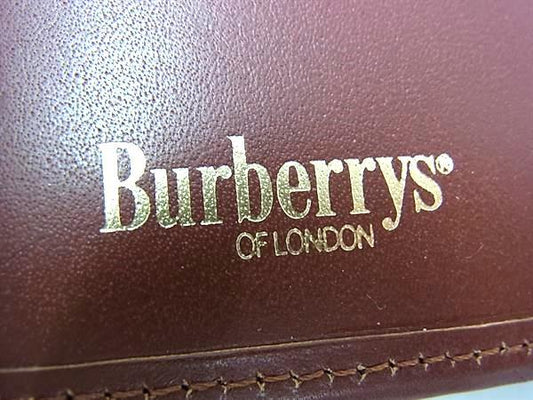 Burberrys バーバリーズ システムノート ブラウン レザー ユニセックス ノバチェック 新古未使用展示品