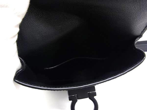 Salvatore Ferragamo フェラガモ ショルダーバッグ ガンチーニ GG241149 ブラック レザー ユニセックス 超美品