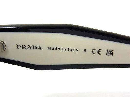 PRADA プラダ サングラス SPR24ZF ブラック ホワイト プラスチック ユニセックス