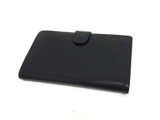 CHANEL シャネル 二つ折り長財布 A01429 ブラック キャビアスキン レディース ココマーク