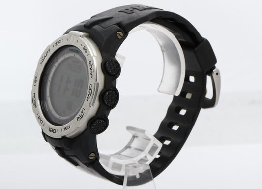 CASIO カシオ 腕時計 プロトレック PRW-3100 シルバー ブラック デジタル文字盤 樹脂/SS メンズ ソーラー電波 デジタル