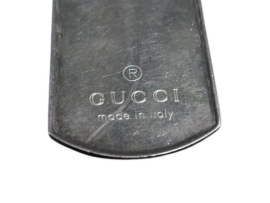 GUCCI グッチ ネックレス ドッグタグ シルバー Ag925 ユニセックス チャーム ペンダント
