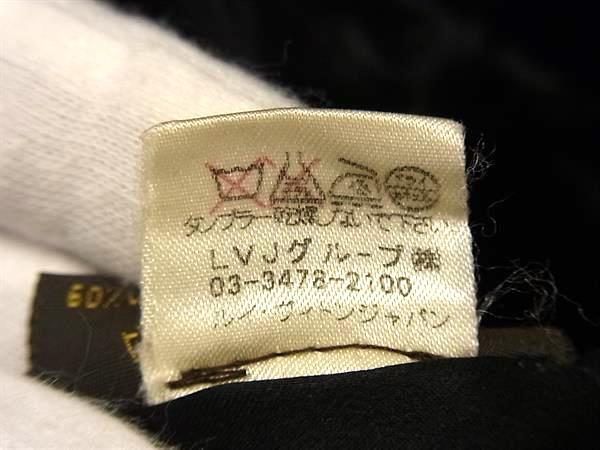 LOUIS VUITTON ルイヴィトン マフラー モノグラム エシャルプ ブルール ブラック レーヨン60% キュプラ25% シルク15% レディース フリンジ