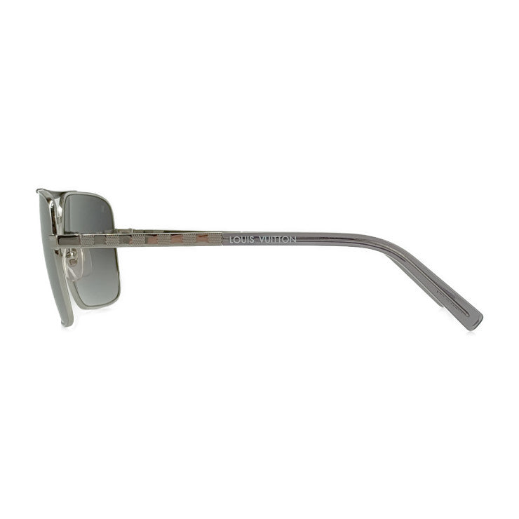 New, unused, display item, LOUIS VUITTON, Louis Vuitton sunglasses, Damier Attitude Z0260U, silver, black, grey, metal, acetate, men's, 59□16 140