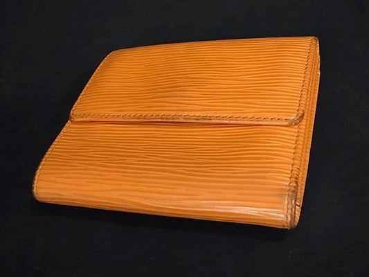 LOUIS VUITTON ルイヴィトン 二つ折り財布 ポルトモネ・ビエ・カルトクレディ M6348H マンダリン エピレザー レディース Wホック