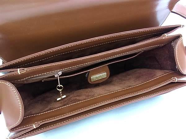 GUCCI グッチ バッグ オールドグッチ ショルダーバッグ 001 109 1314 ブラウン レザー×リザード レディース ゴールド金具 美品